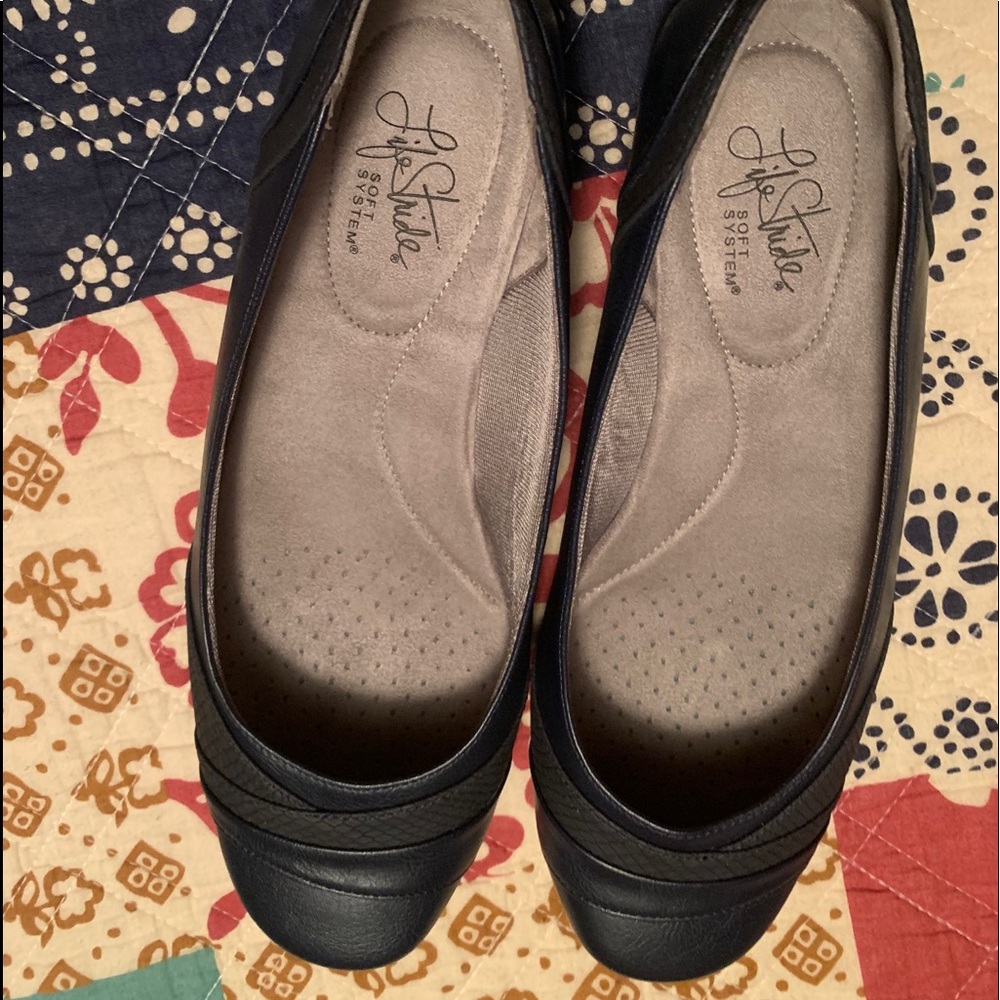 Blue flats